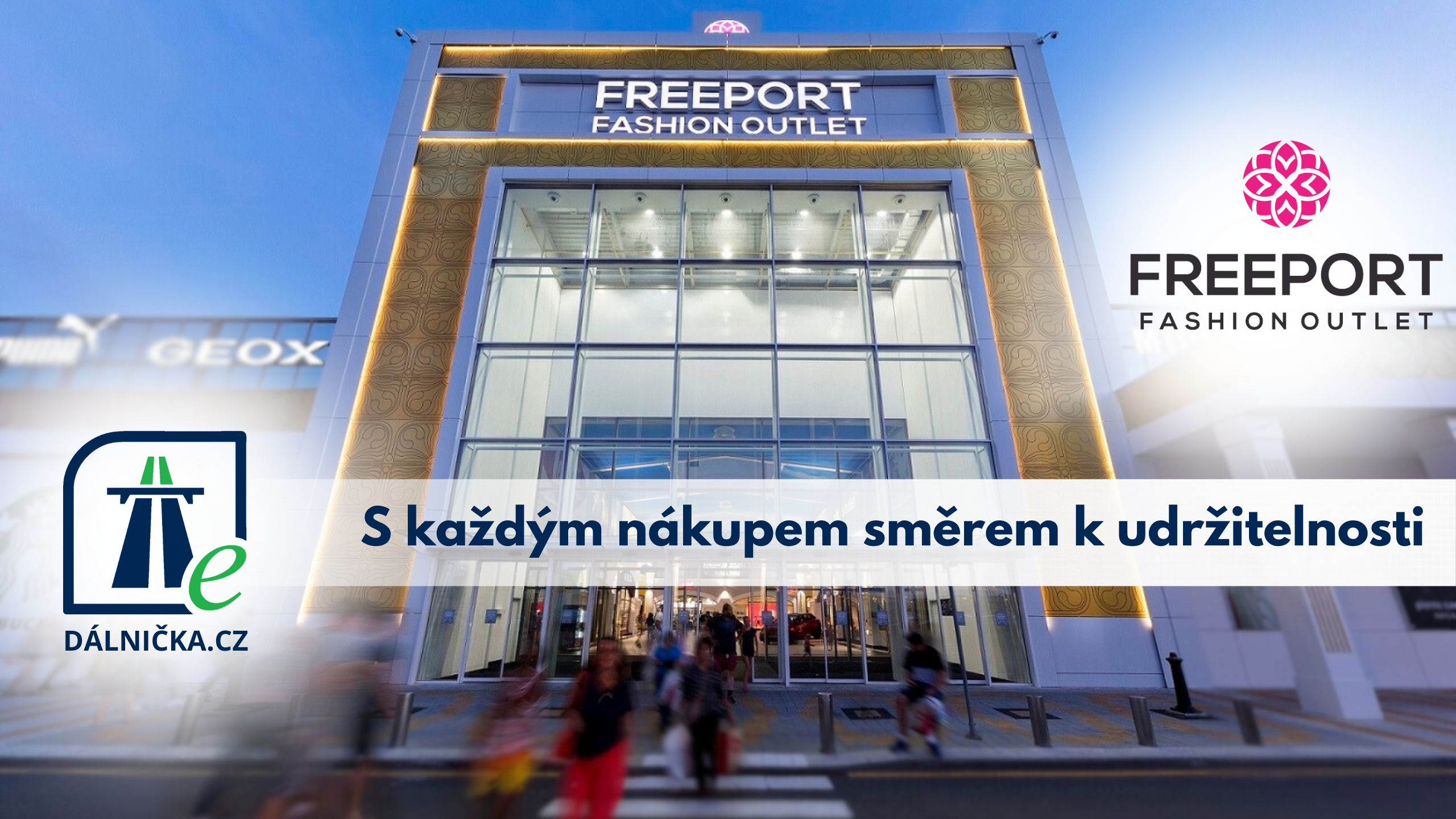 Nákupem přispět k udržitelnějšímu cestování? Přesně tímto směrem se vydává spolupráce obchodního centra Freeport a prodejce ekologické dálniční známky, Dálnička.cz.
