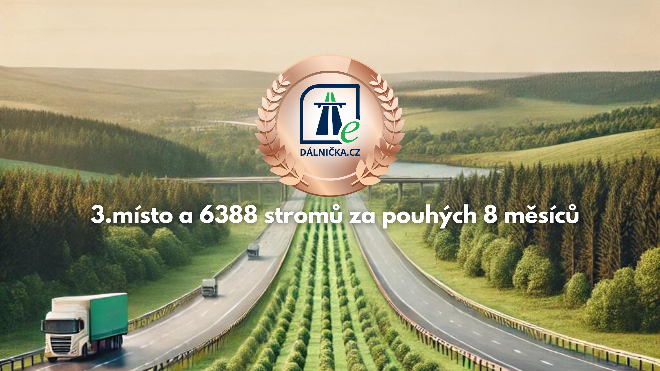 Bronzová medaile pro web Dálnička.cz na cestě za podporou výsadby stromů ve spolupráci se Sázíme Česko